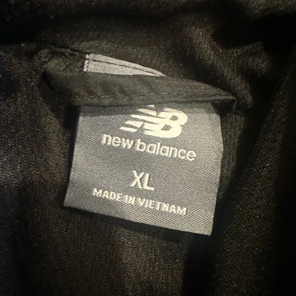 New Balance Mens Black & Blue Windbreaker Full Zip Jacket Size XL - Picture 6 of 8